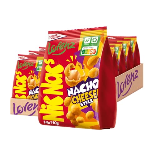 Lorenz Snack-World NicNac's Nacho Cheese Style, 14er Pack (14 x 110 g) von Lorenz Snack World