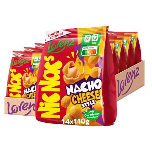 Lorenz Snack-World NicNac's Nacho Cheese Style, 14er Pack (14 x 110 g) von Lorenz Snack World