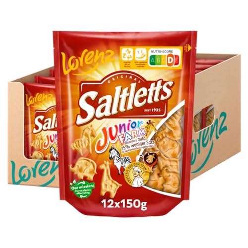 Lorenz Snack World Saltletts Junior Farm, 12er Pack (12 x 150 g) von Lorenz Snack World