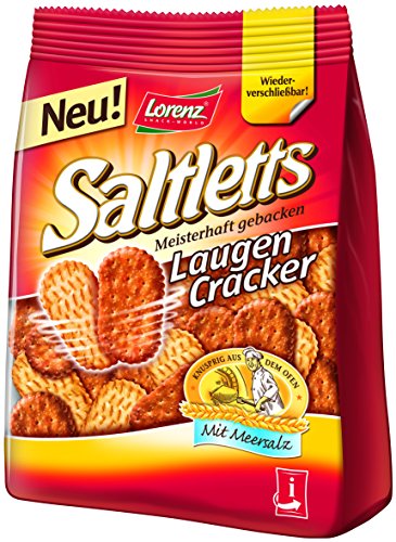 Lorenz Snack World Saltletts Laugencracker 150 g, 12er Pack (12 x 150 g) von Lorenz Snack World