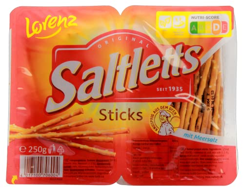 Lorenz Saltletts Sticks Classic mit Meersalz, 9er Pack (9 x 250g) von Lorenz