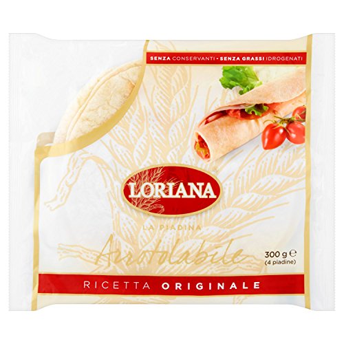 Loriana Piadina 300 g zusammenrollbar – [Packung mit 14] von Loriana