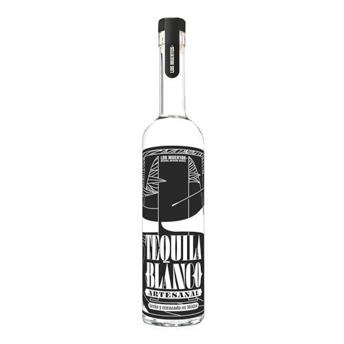 Tequila Blanco Artesanal | 100% Agave | nach traditionellen Verfahren gefertigt | 0,7 Liter | Handgefertigt | Slow-Steam-Cooking | 41% vol. von Los Muertos