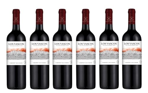 6x 0,75l - 2022er - Los Vascos - Cabernet Sauvignon - Valle de Colchagua D.O. - Chile - Rotwein trocken von Los Vascos