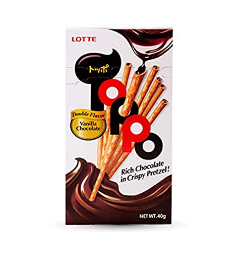 Lotte Toppo Brezel-Stäbchen Vanille Chocolate Flavour 40 g von Lotte