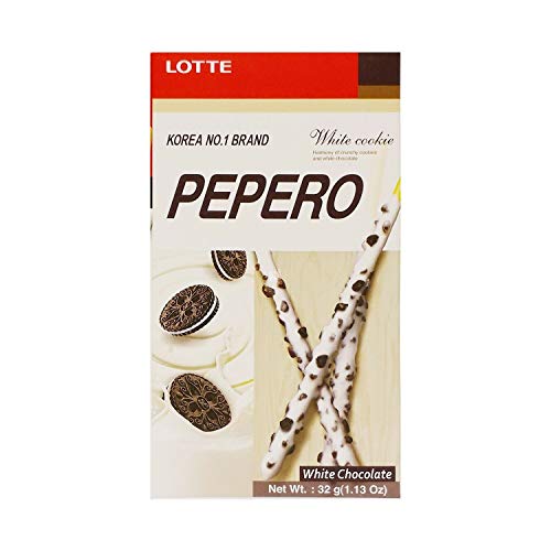 Pepero Lotte weißer Keks Schokolade und Keks, 32 g von Lotte