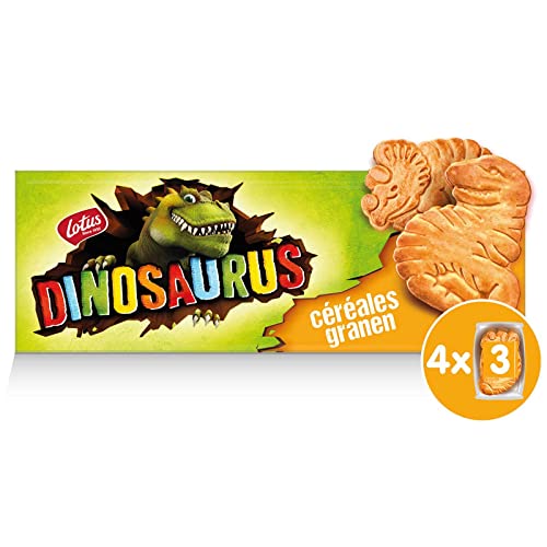 Lotus Cookies | Dinosaur Cereals 4 Bags | Lotus Biscuits | Belgian Cookies | 6,1 Ounce Total von Lotus