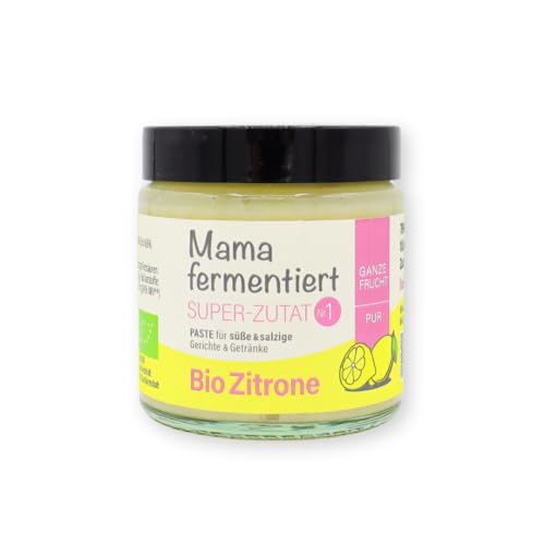 Bio Fermentierte Zitrone – Vielseitige Zitronenpaste für süße und herzhafte Gerichte – Vegan, natürlich fermentiert, 100g Glas (Klassisch) von Louie's grünepflaume