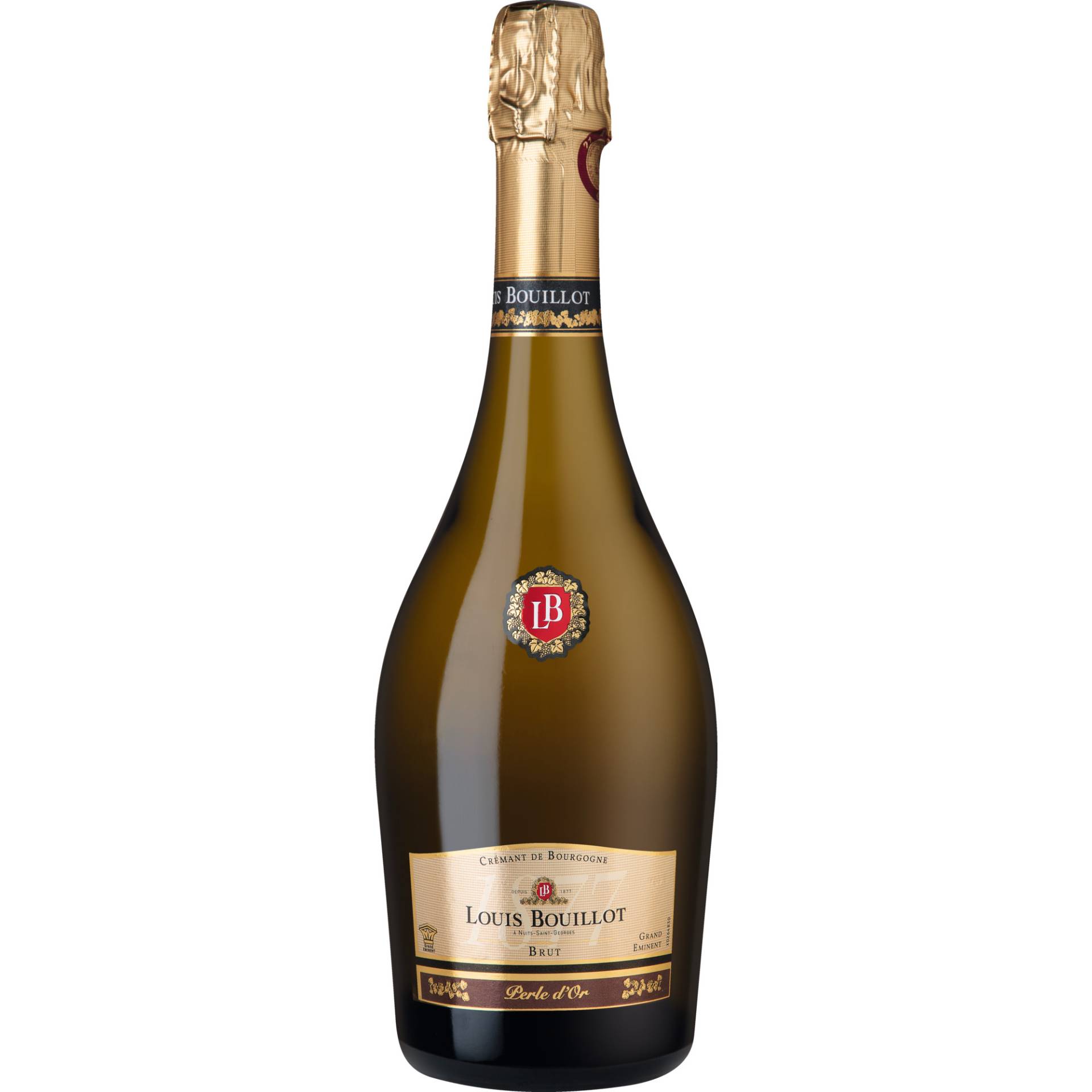 Louis Bouillot Perle d'Or Grand Eminent, Crémant de Bourgogne AOP, Brut, Burgund, Schaumwein von Louis Bouillot, Nuits-Saint-Georges, France