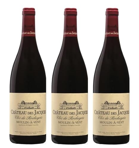 3x 0,75l - 2021er - Louis Jadot - Château des Jacques - Clos de Rochegrès - Moulin-à-Vent A.O.P. - Beaujolais - Frankreich - Rotwein trocken von Louis Jadot