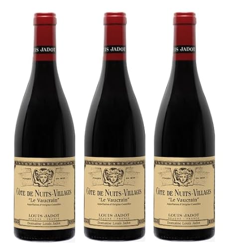 3x 0,75l - 2021er - Louis Jadot - Le Vaucrain - Côtes de Nuits-Villages A.O.P. - Burgund - Frankreich - Rotwein trocken von Louis Jadot