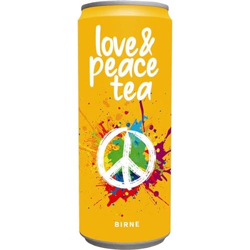 Love & Peace Tea Birne, 24er Pack (24 x 0.33 l) EINWEG von Love & Peace