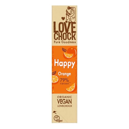 Lovechock Chocolate Riegel, Happy Orange, 79% Kakao, 40g (1) von Lovechock