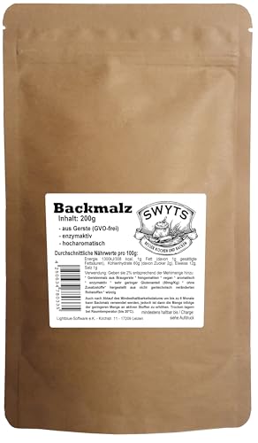 Backmalz 200g - aus Gerste, enzymaktiv - mind. 7 Monate MHD von LowCarbWelt.de