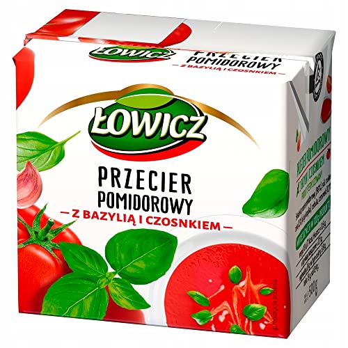 Tomatenboot Basilikum und Knoblauch 500g von Łowicz