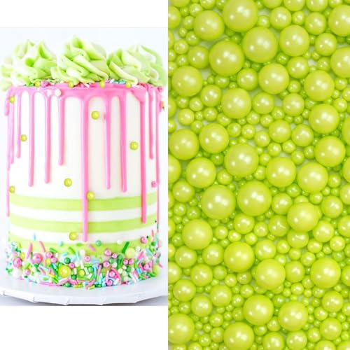 Lozadia 100g Halloween Peal Sprinkles Mix- Christmas Cake Sprinkles Topper Cake Decorations -Cupcake Cookies Ice Cream Macaron Doughnut Sugar Sprinkles On Birthday Party (GREEN, 100G) von Lozadia