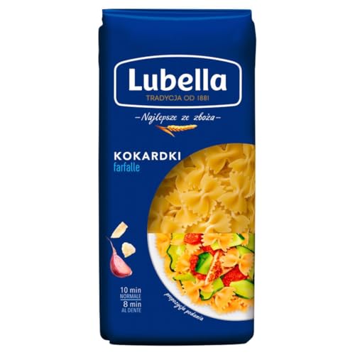 Lubella Hartweizen Pasta 12er Pack (12 x 400g) (Farfalle) von Lubella