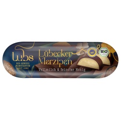 Lübecker Edelmarzipan g.g.A. mit Vollmilchschokolade von Lubs