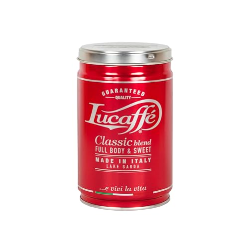 Lucaffé, Classic, Kaffeepulver, Premium-Mischung Arabica und Robusta-Nuancen, Röst-Aroma, Haselnuss-Noten, (3x 250 g)-Stahldose von Lucaffé