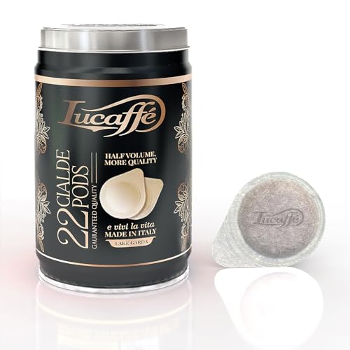 Lucaffè, 100% Arabica, 22 Pads, 44mm gemäß ESE Standard, Kompostierbar In Stahldosen, Die perfekte Wahl für Kaffee von höchster Qualität (12) von Lucaffé