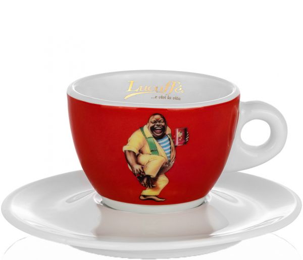 Lucaffé Cappuccinotasse, rot von Lucaffé