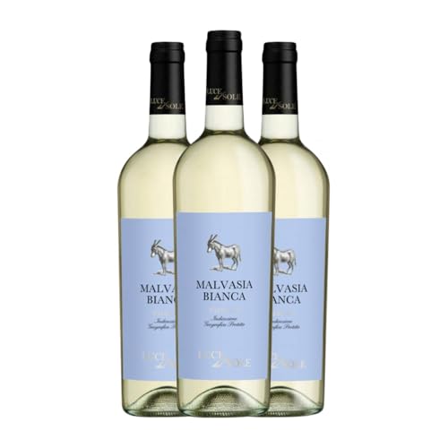 Luce del Sole Weiße Malvasia Puglia 75 cl Weißwein (Karton mit 3 Flaschen von 75 cl) von Luce del Sole