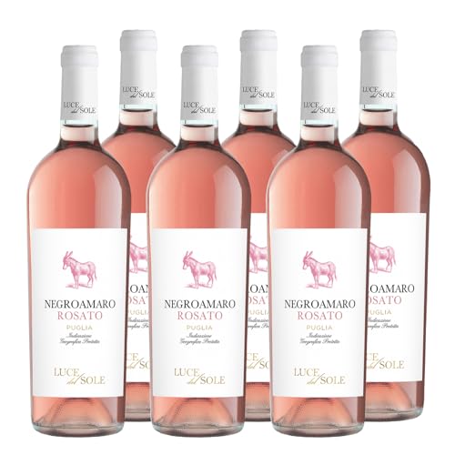 Negroamaro Rosato Puglia IGP Luce del Sole Apulien Roséwein halbtrocken (6x0,75l) von Luce del Sole