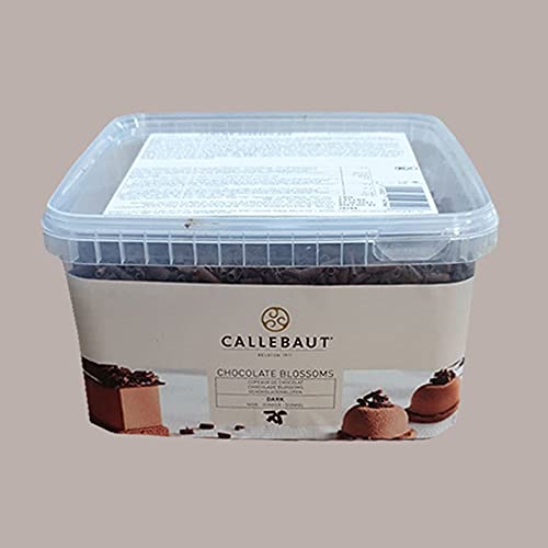 Lucgel SRL 1kg Copeaux Curls Chocolat Noir Fleurs Dark Callebaut x Décorations Glaces Gâteaux Pâtisserie von Lucgel