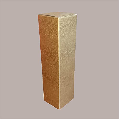 Lucgel Srl 10 Stk. 1 Flaschen Box in Magnum Skin GOLD Papier 110x110H390 von Lucgel