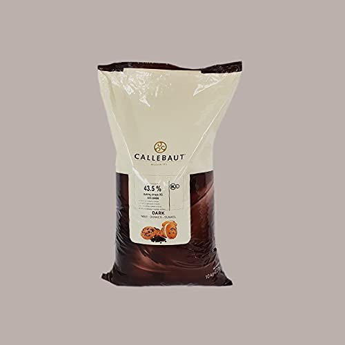 Lucgel Srl 10 kg Kleine dunkle Schokoladentropfen 43,5 Callebaut für handwerkliches Eis und Gebäck von Lucgel