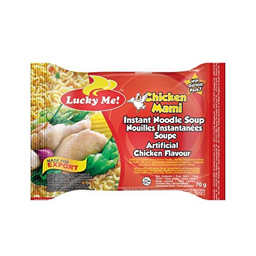 Instant Nudelsuppe mit Chicken Mami - Lucky Me, 12er Pack (12 x 70g) von Lucky Me!