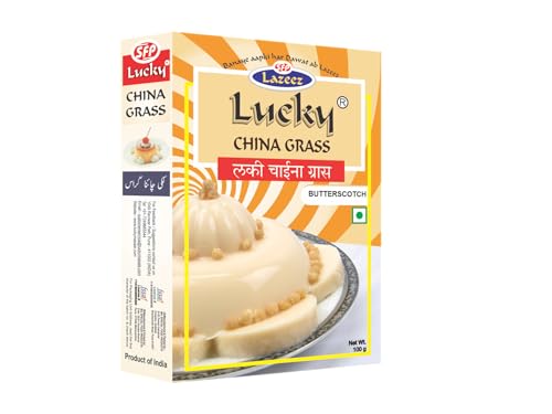 Lucky China Grass (Butterscotch-Geschmack), 100 g, 3 Stück von Lucky