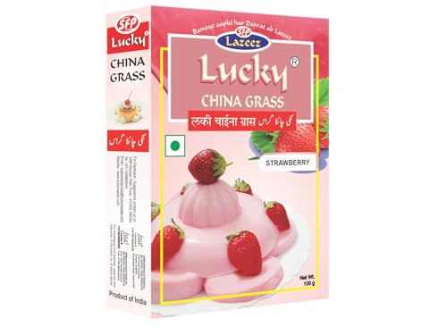 Lucky Chinagras-Dessert 100g (Himbeergeschmack) [3 Stück] von Lucky