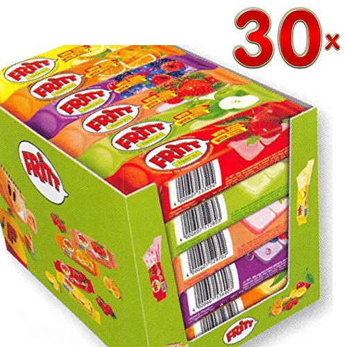 Fritt Pate a Macher Assortiment 30 x 70g Packung mit je 6 Fritt-Streifen pro Packung (Fritt-Kaubonbon-Streifen verschiedener Sorten) von Ludwig Schokolade GmbH & Co KG