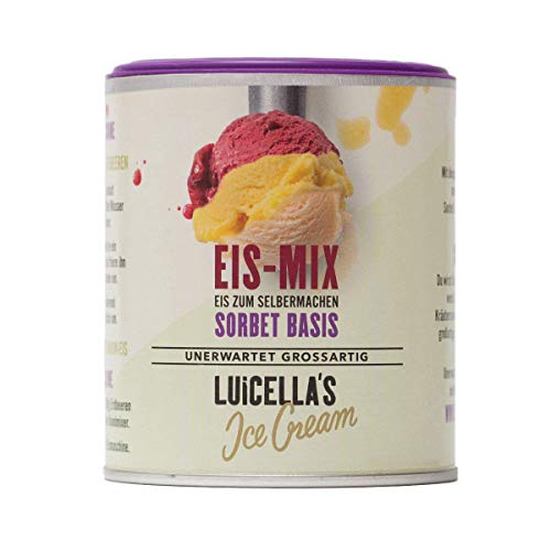 Luicella's Eispulver Eis-Mix Sorbet Basis 100% natürlich (6 Dosen) für ca 4l Eis von Luicella's Ice Cream