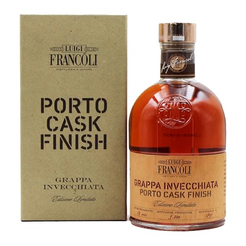 Luigi Francoli Grappa Porto Cask Finish 40% (1x 0,5l) von Luigi Francoli