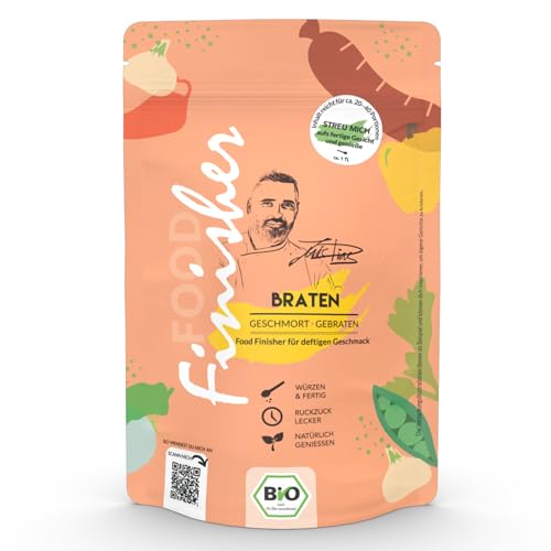 Bio Braten-Magic Food Finisher | 80g Gewürzsalz im Standbodenbeutel | Für Geschmortes, Gebratenes, Saucen/vegane Saucen, Gemüse | by Luis Dias von Luis Dias