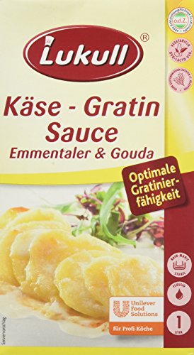 Lukull Käse Gratin Sauce, 1 L Packung von Lukull