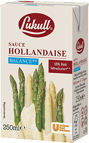 Lukull Sauce Hollandaise balance sofort einsetzbar, zart, cremig und gelingsicher, 12er Pack (12 x 250 ml) von Lukull