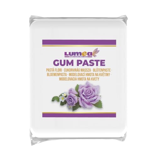 Lumea Blütenpaste, Zuckermasse (500g), essbare Zuckerpaste, weiß, vegan von Lumea