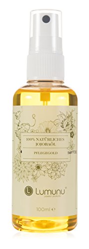 Deluxe reines Jojobaöl (100ml) Lumunu Pflegegold, 100% natürliches Jojobaöl, von Venize von Lumunu