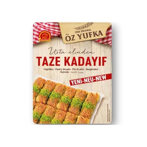 ÖZ frisches Kadayif Teigfäden, Engelshaar, Türkischer Kadayif zur Herstellung von Dubai Schokolade, Künefe 1x 400g von Luna