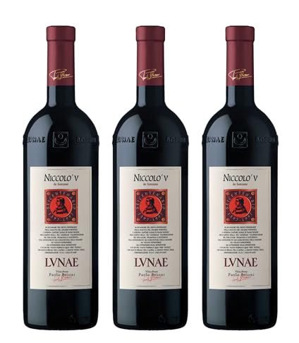 3x 0,75l - 2020er - Lunae - Niccoló V. - Rosso - Colli di Luni D.O.P. - Ligurien - Italien - Rotwein trocken von Lunae