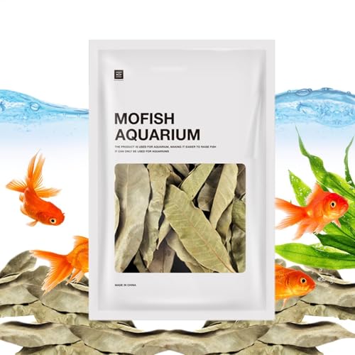 Wasser Conditioner Longan Urlaub - Aquariumfisch Longan Blatt, Wasserqualität Verbesserung der Dekoration | 50 Packaquariumblattstreu, Mehrzweckdekoration für Fischtank, Aquarium, 50 Aquariumblatt von Lunaobrik