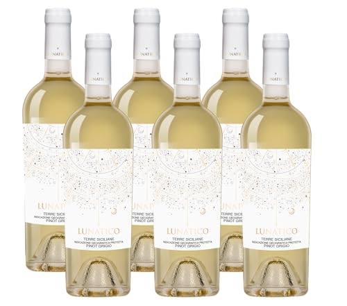 Lunatico Pinot Grigio – Trockener, frischer Weißwein aus Italien (6 x 0,75L) von Lunatico