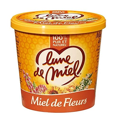 Lune de Miel 100% reines und natürliche Honig-Blumen-750G (Satz 4) von Lune de Miel