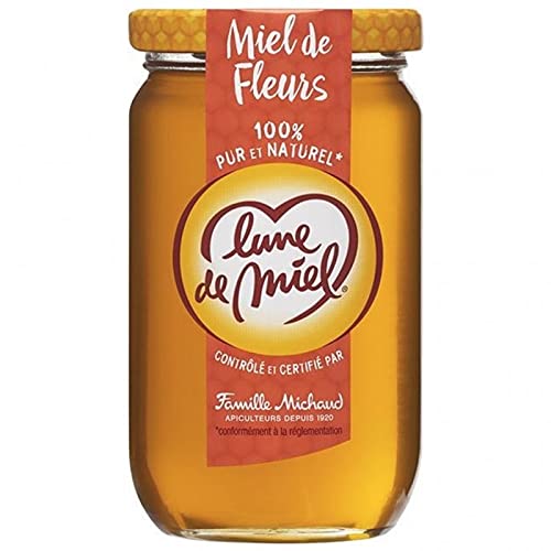 Lune de Miel 100% reines und natürlicher Honig Blumen 375g (4 Stück) von Lune de Miel