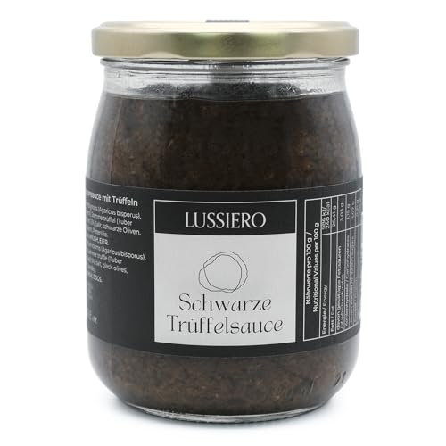 Lussiero Trüffel Sauce Schwarze Sommertrüffel Salsa Tartufata Tapenade Tuber Aestivum 500g von Lussiero