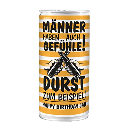 Lustapotheke® Männer haben auch Gefühle, Durst zum Beispiel - Bierdose, 1L, mit Wunschtext von Lustapotheke