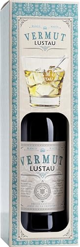 Lustau Vermut White 15% vol. - Geschenkpackung mit Glas - weißer Wermut (1 x 0.75 l) von Lustau